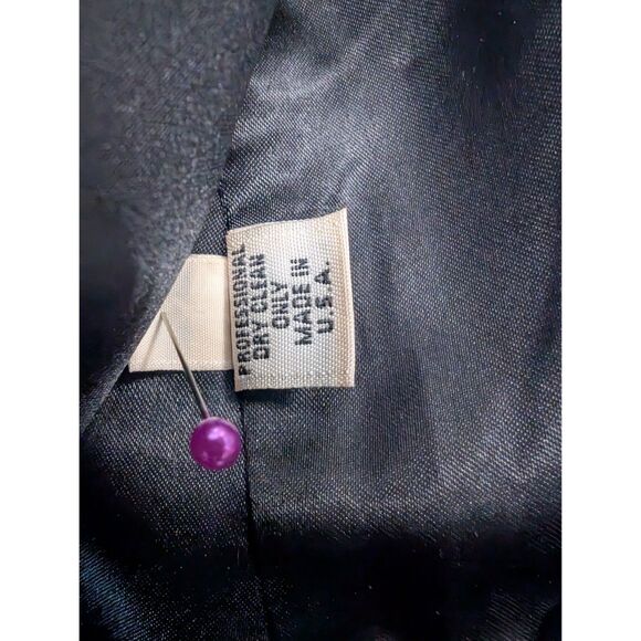 Fleurette Coat Women Size 8 Wool Alpaca Black Peacoat - Picture 12 of 12